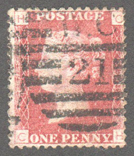 Great Britain Scott 33 Used Plate 138 - CH - Click Image to Close